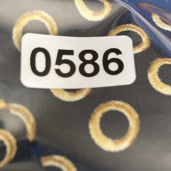 Michael Kors Cold Shoulder Black Blouse Gold Logo Hardware Strappy Blouse Size M - Picture 11 of 11